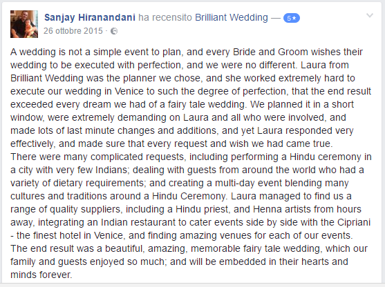 recensione indian wedding