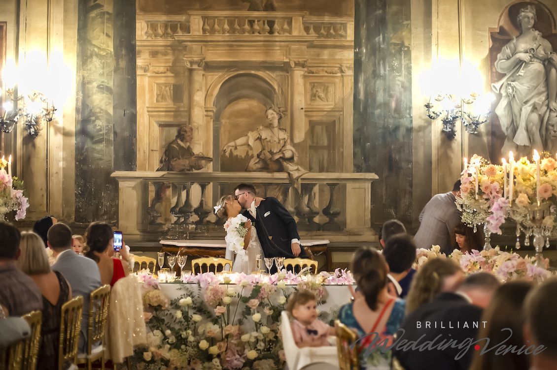 004 The marvellous wedding in Venice in a historical Venetian Palazzo