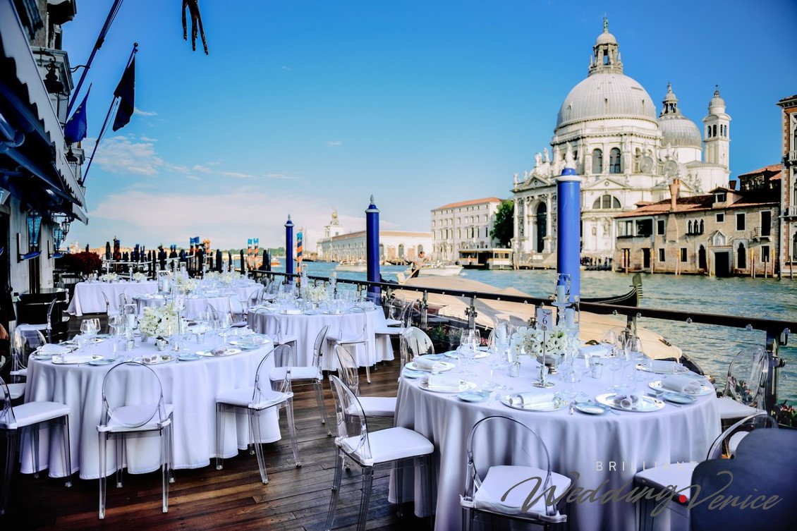 Wedding in Venice on the private terrace at Gritti Palace